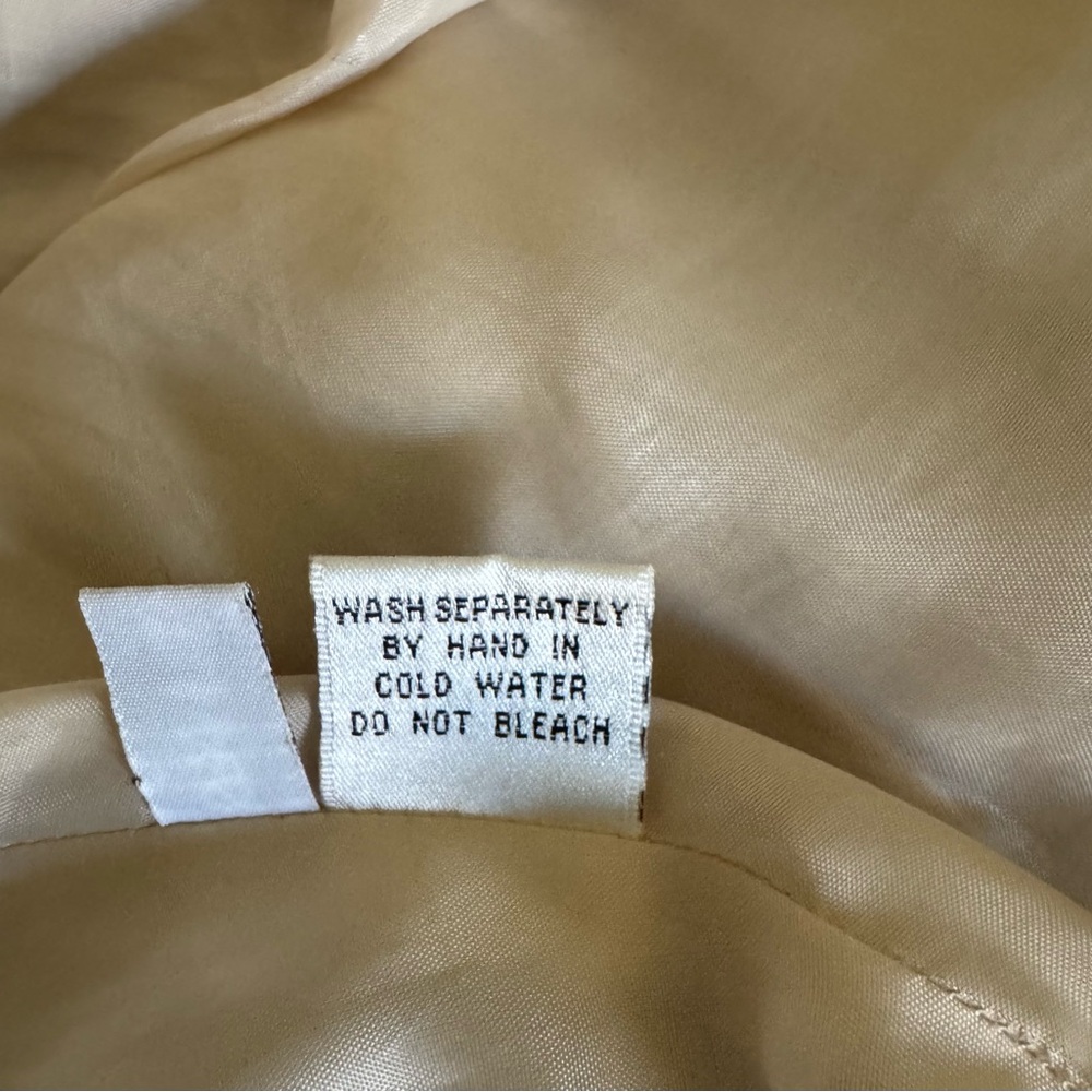 SAGA Pleated Cottagecore Lagenlook Adjustable Drawstring Hem Champagne Skirt - Picture 13 of 16
